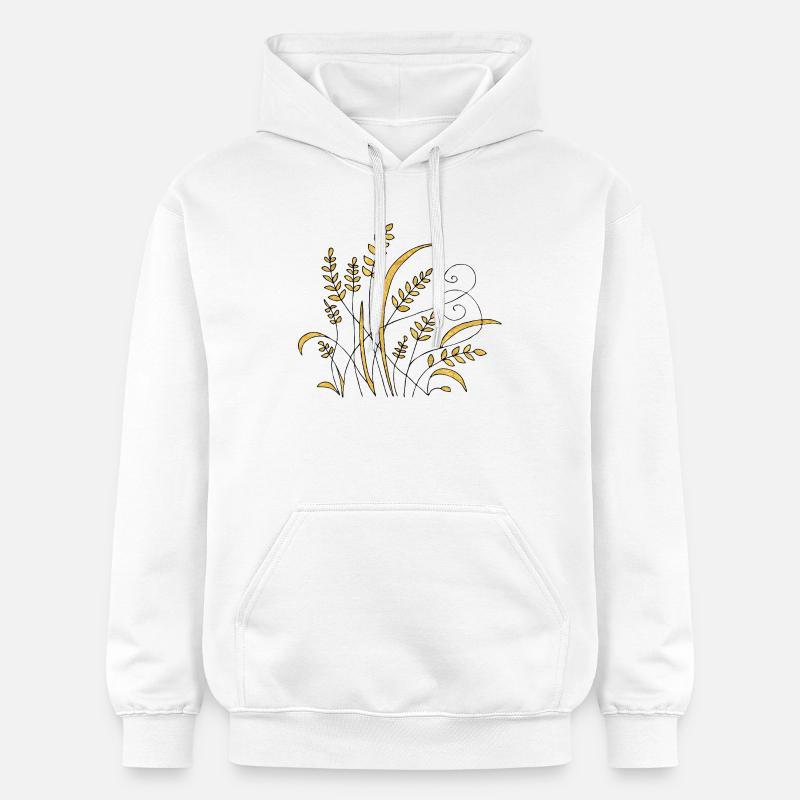 Fleur - Sweat à capuche Softstyle® Gildan Unisexe - blanc