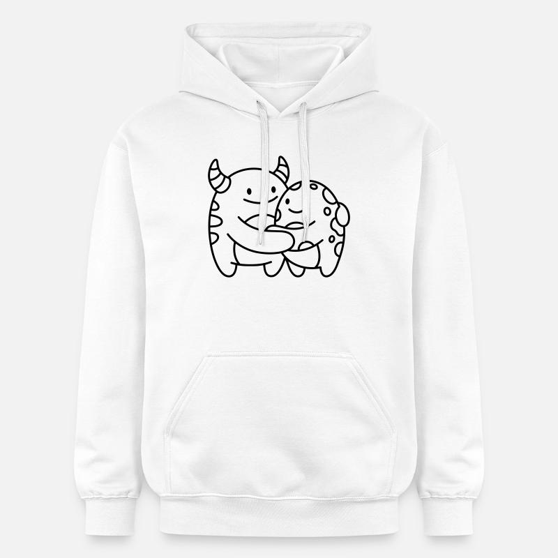 Monstres - Sweat à capuche Softstyle® Gildan Unisexe - blanc