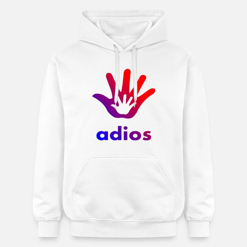 Main Adios - Sweat à capuche Softstyle® Gildan Unisexe - blanc