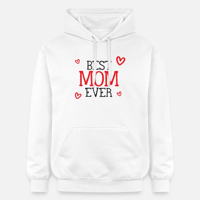 Best Mom Ever - Sweat à capuche Softstyle® Gildan Unisexe - blanc