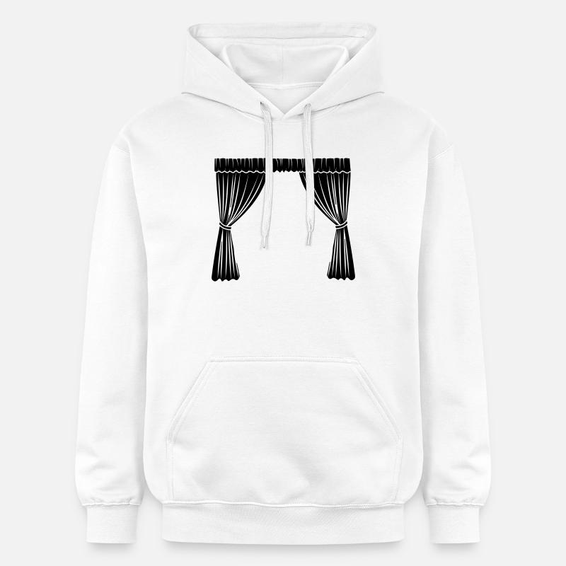Logo des rideaux - Sweat à capuche Softstyle® Gildan Unisexe - blanc