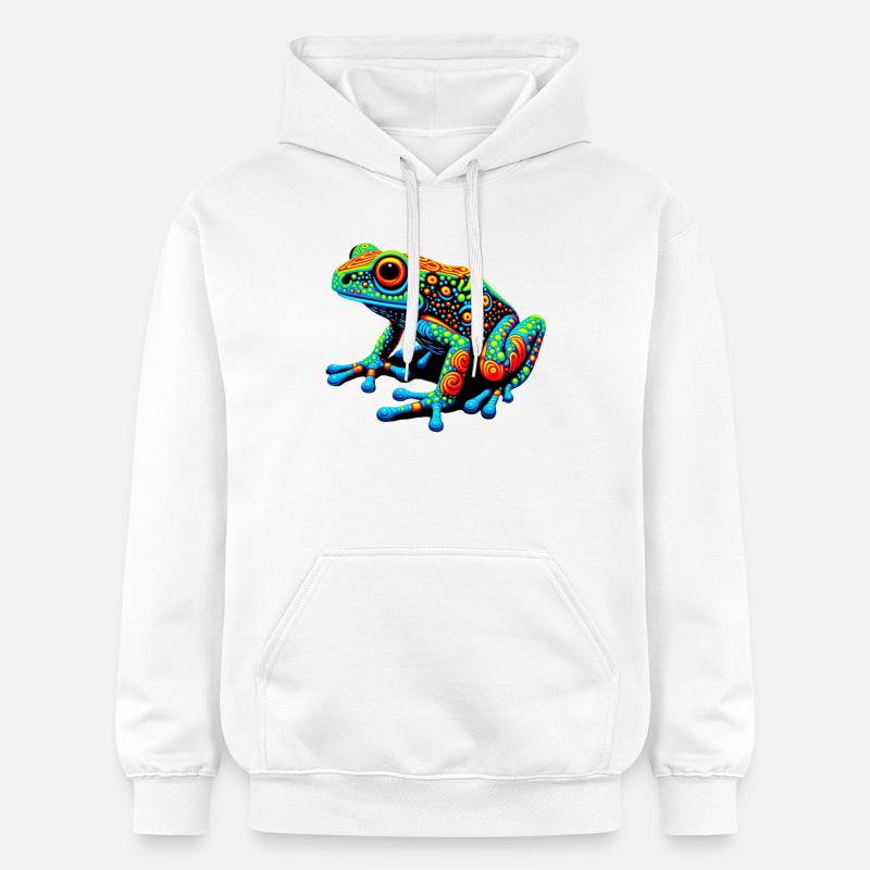 Grenouille - Sweat à capuche Softstyle® Gildan Unisexe - blanc