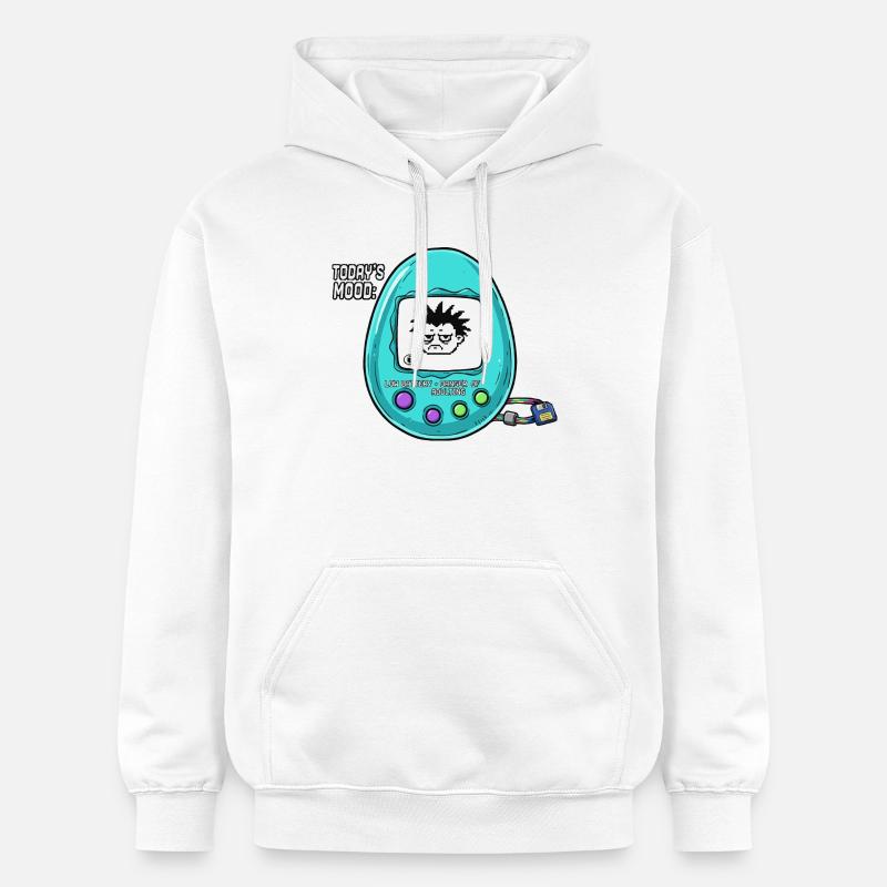 Batterie faible - Sweat à capuche Softstyle® Gildan Unisexe - blanc