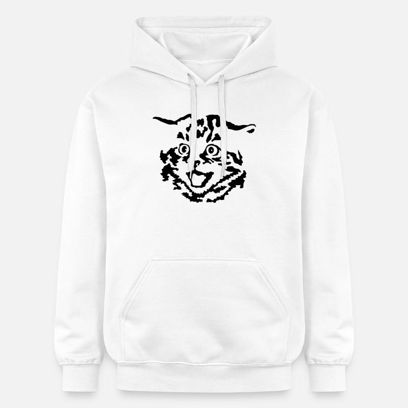 Chaton - Sweat à capuche Softstyle® Gildan Unisexe - blanc