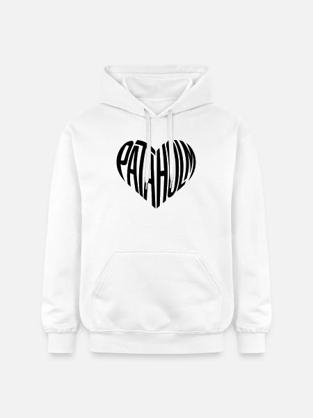 Pataholm Heart Font - Gildan Unisex Softstyle® Midweight Hoodie - white