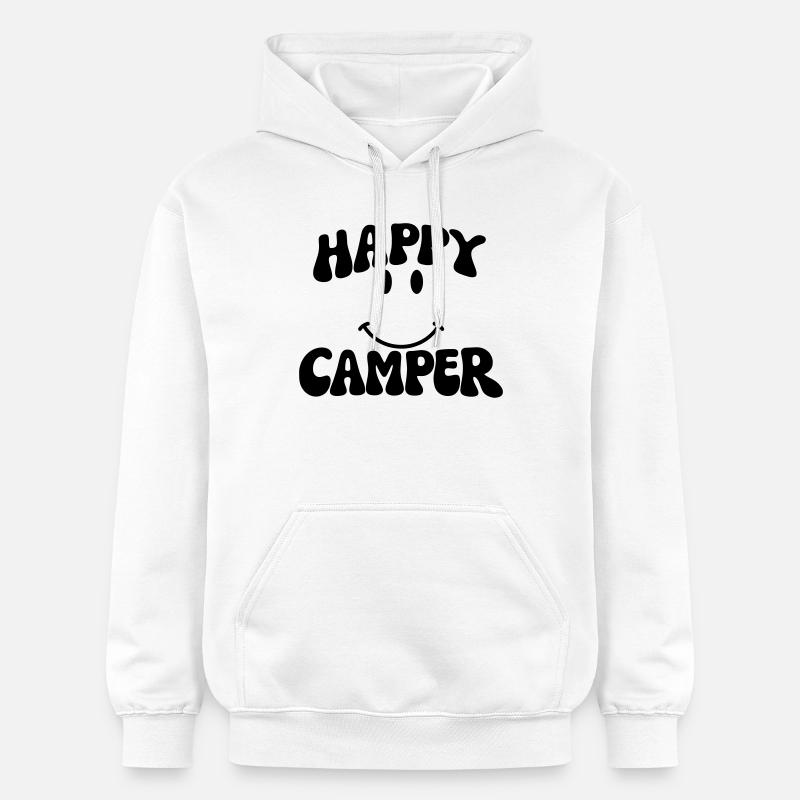Campeur heureux - Sweat à capuche Softstyle® Gildan Unisexe - blanc