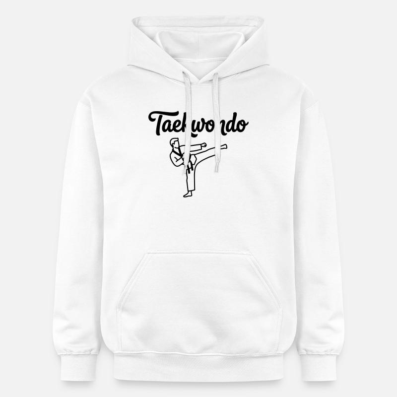 Taekwondo - Sweat à capuche Softstyle® Gildan Unisexe - blanc