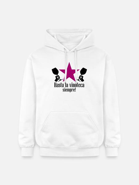 hasta la vinoteca siempre! - Gildan Unisex Softstyle® Midweight Hoodie - Weiß