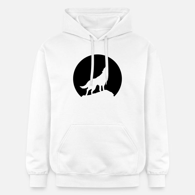 Loup déguisé - Sweat à capuche Softstyle® Gildan Unisexe - blanc