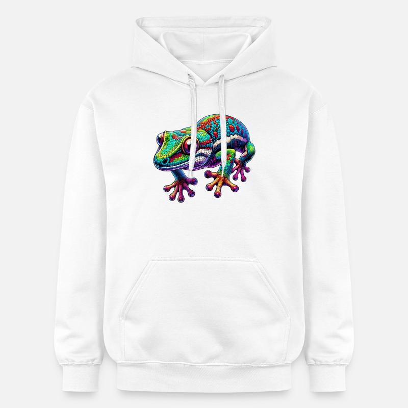 Gecko - Sweat à capuche Softstyle® Gildan Unisexe - blanc
