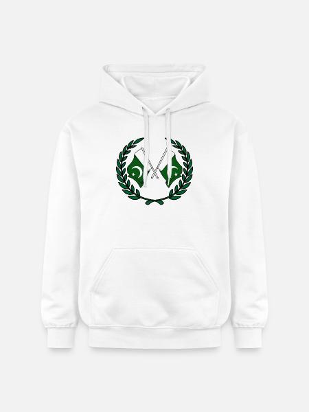 Flags Pakistan in laurel wreath - Gildan Unisex Softstyle® Midweight Hoodie - white