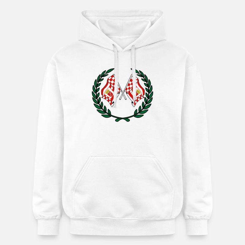 Drapeaux Brême couronne de laurier - Sweat à capuche Softstyle® Gildan Unisexe - blanc