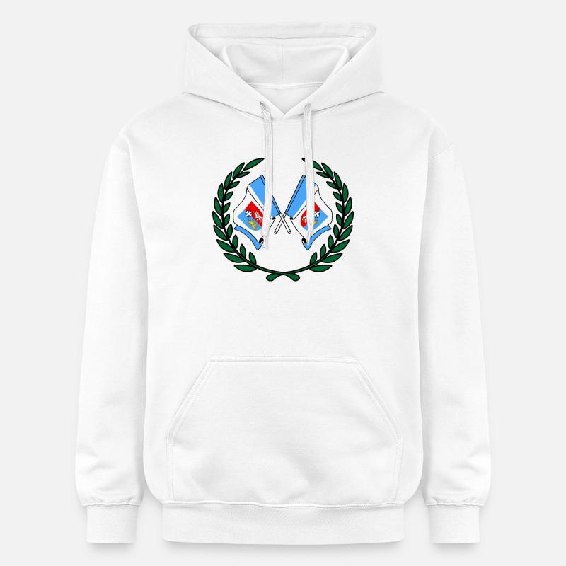 Drapeaux Couronne de laurier Subcarpathia - Sweat à capuche Softstyle® Gildan Unisexe - blanc