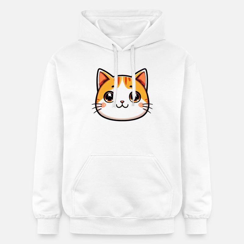 Chat - Sweat à capuche Softstyle® Gildan Unisexe - blanc