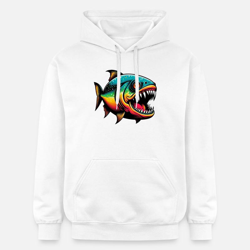 Caribe - Sudadera con capucha unisex de peso medio Softstyle® de Gildan - blanco