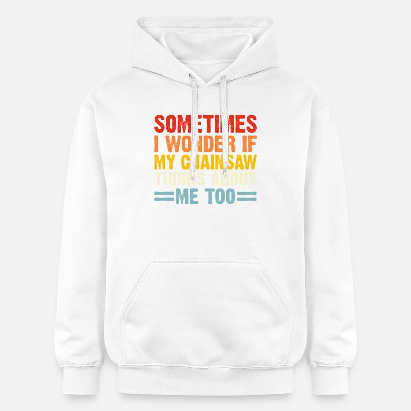 Cadeau de menuisier Ébéniste Menuisier - Sweat à capuche Softstyle® Gildan Unisexe - blanc
