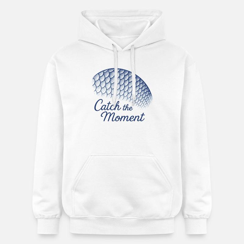 Attrapez le moment Écailles de poisson - Sweat à capuche Softstyle® Gildan Unisexe - blanc