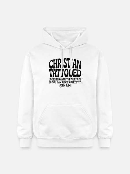 Christian Tätowiert - Gildan Unisex Softstyle® Midweight Hoodie - Weiß