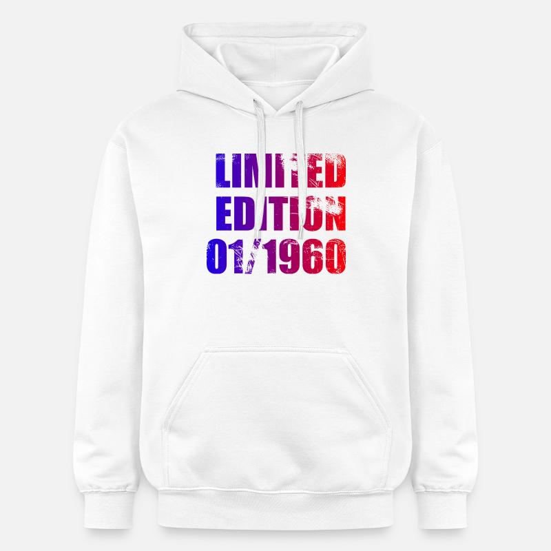 66e anniversaire Édition limitée 01/1960 - Sweat à capuche Softstyle® Gildan Unisexe - blanc