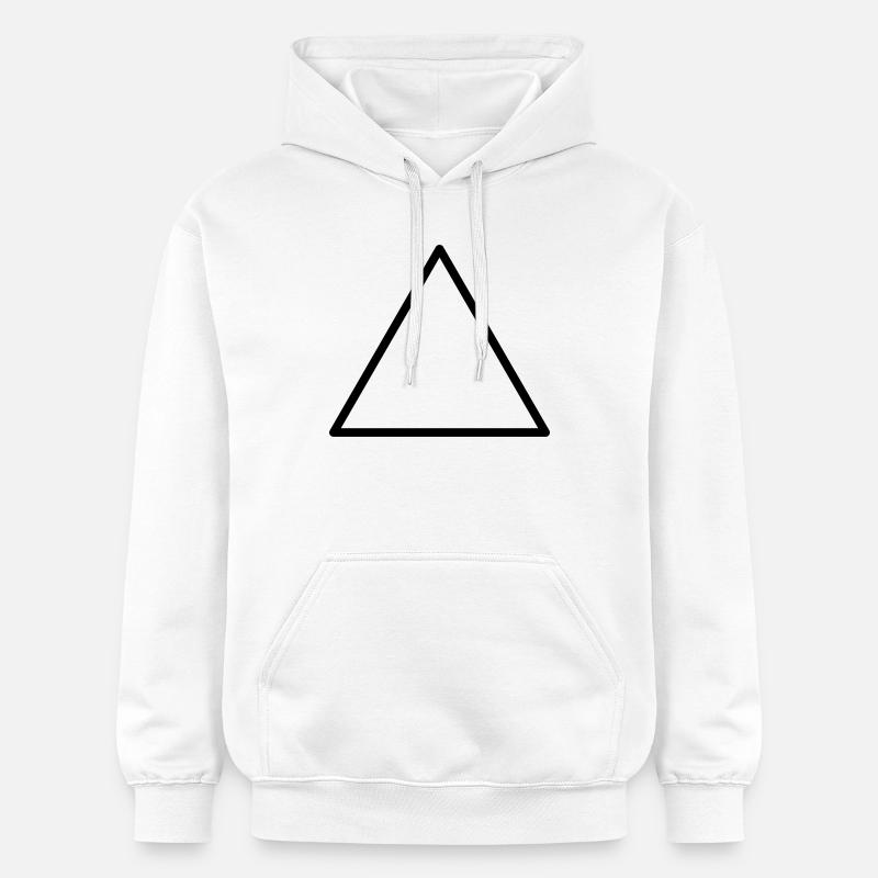 Triangle - Sweat à capuche Softstyle® Gildan Unisexe - blanc