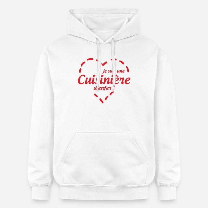 cuisinière d'enfer - Sweat à capuche Softstyle® Gildan Unisexe - blanc