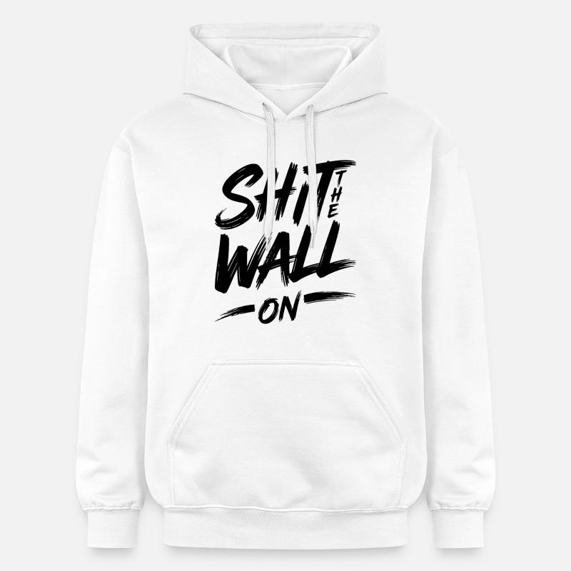 Arrête le mur - Sweat à capuche Softstyle® Gildan Unisexe - blanc