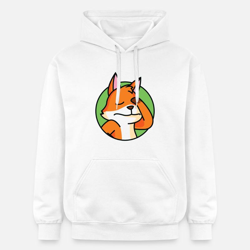 Facepalm Fox - Sweat à capuche Softstyle® Gildan Unisexe - blanc