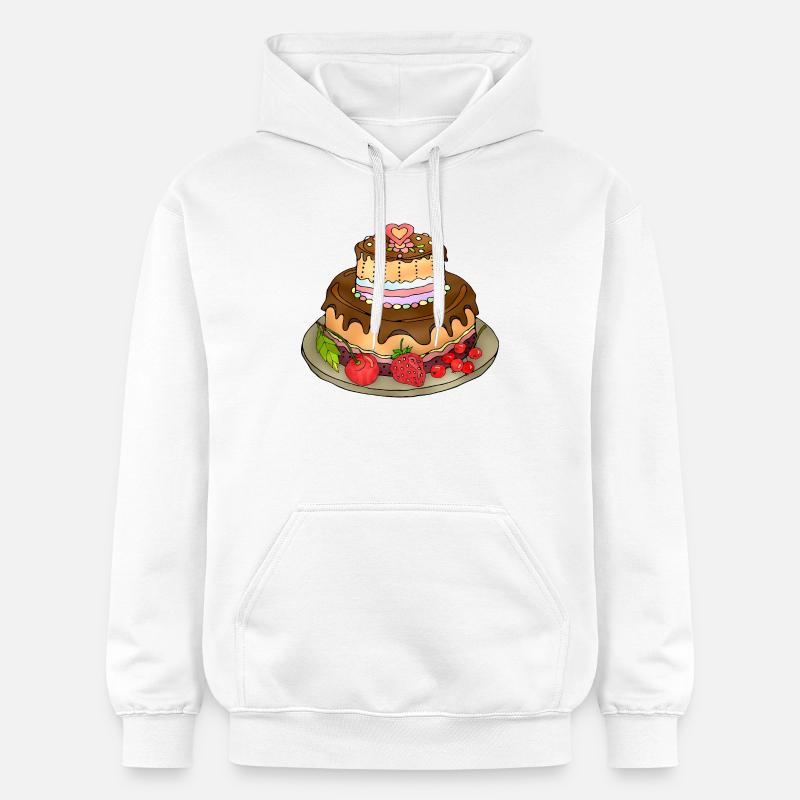 Gâteau - Sweat à capuche Softstyle® Gildan Unisexe - blanc