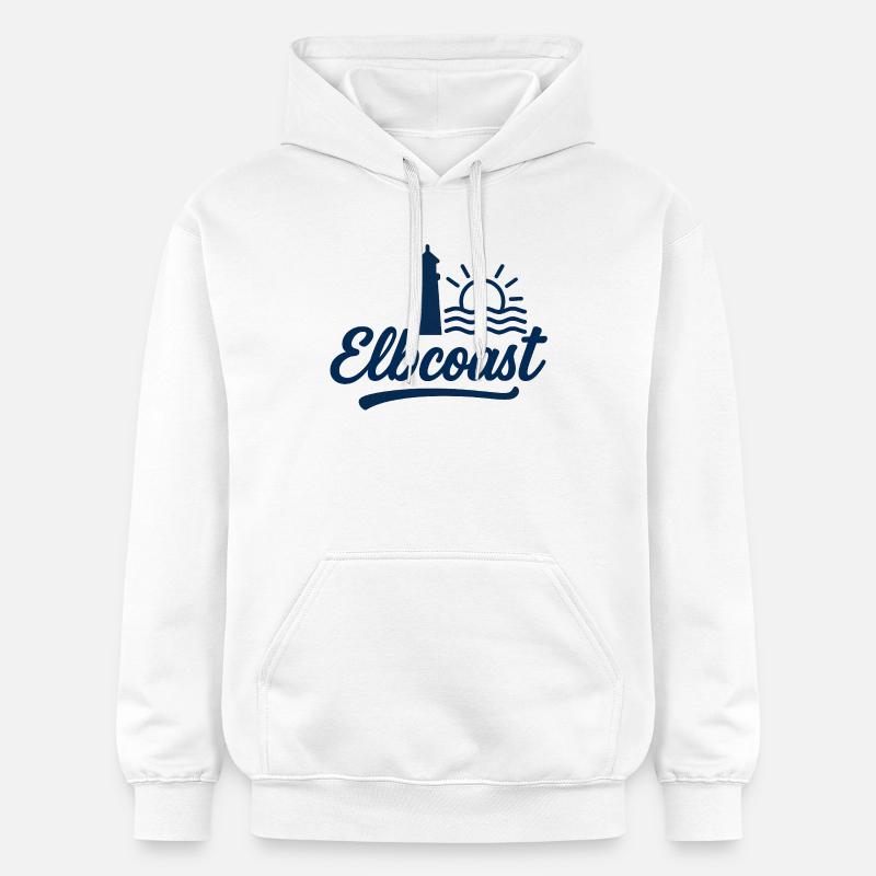 20251020_1842_Simplifiziertes_Logo Design_remix - Sweat à capuche Softstyle® Gildan Unisexe - blanc