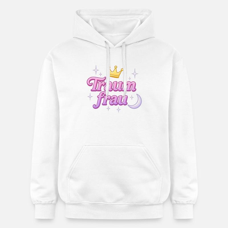 traumfrau / y2k statement spitzname design  - Gildan Unisex Softstyle® Midweight Hoodie - Weiß