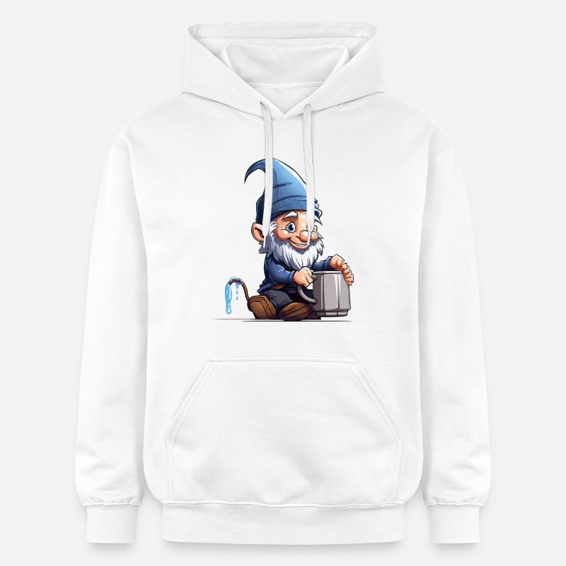 GnomePotterBlue - Sweat à capuche Softstyle® Gildan Unisexe - blanc