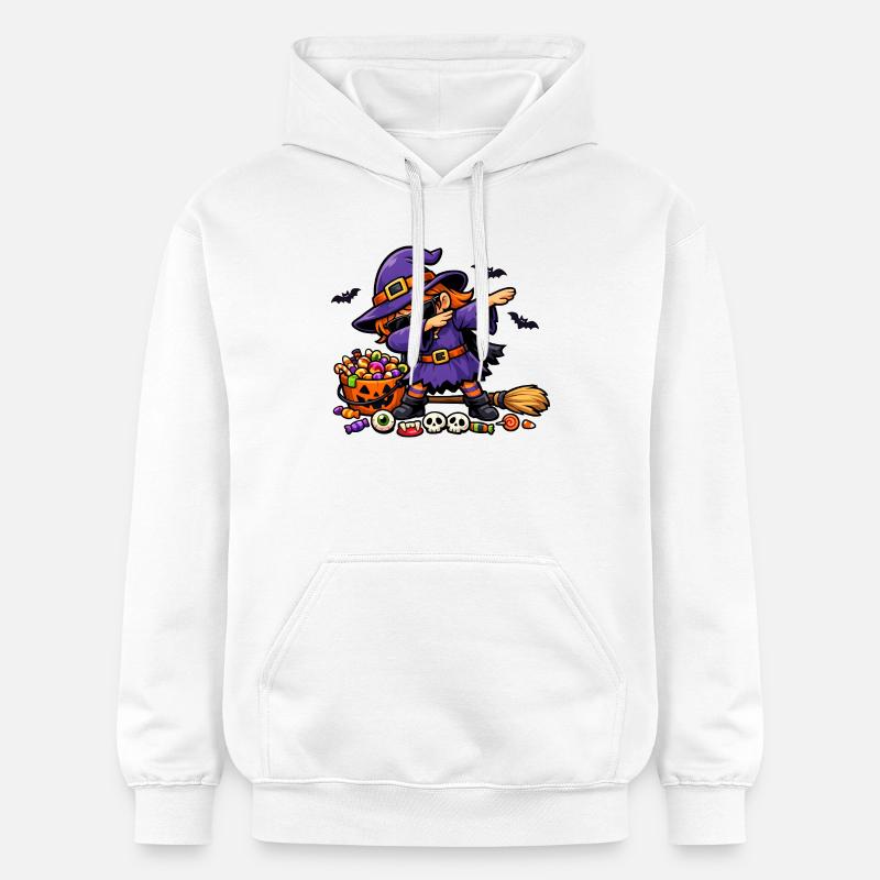 Dab Witch Enfants Filles Tout-petits Drôle - Sweat à capuche Softstyle® Gildan Unisexe - blanc