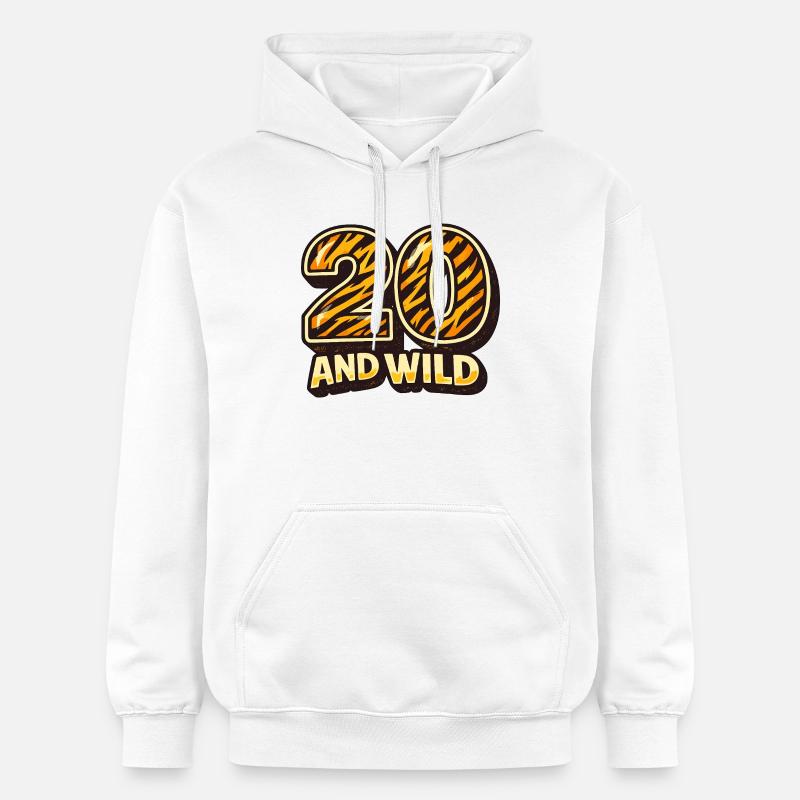 20e anniversaire - Sweat à capuche Softstyle® Gildan Unisexe - blanc