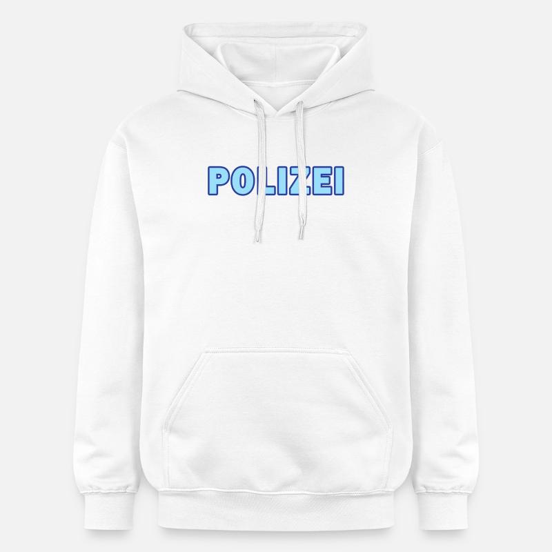 Bloc de police Texte néon - Sweat à capuche Softstyle® Gildan Unisexe - blanc