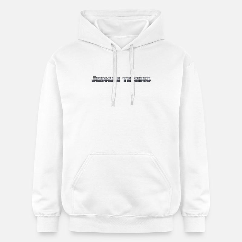 Imprimé techno jungle vif - Sweat à capuche Softstyle® Gildan Unisexe - blanc