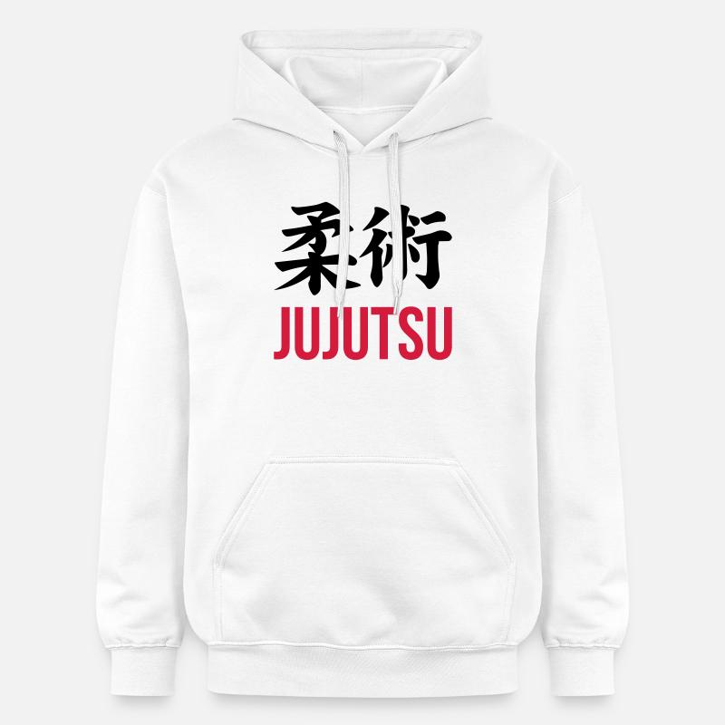 Jiu Jitsu / Jujutsu / Jiujitsu / Art Martial - Sweat à capuche Softstyle® Gildan Unisexe - blanc