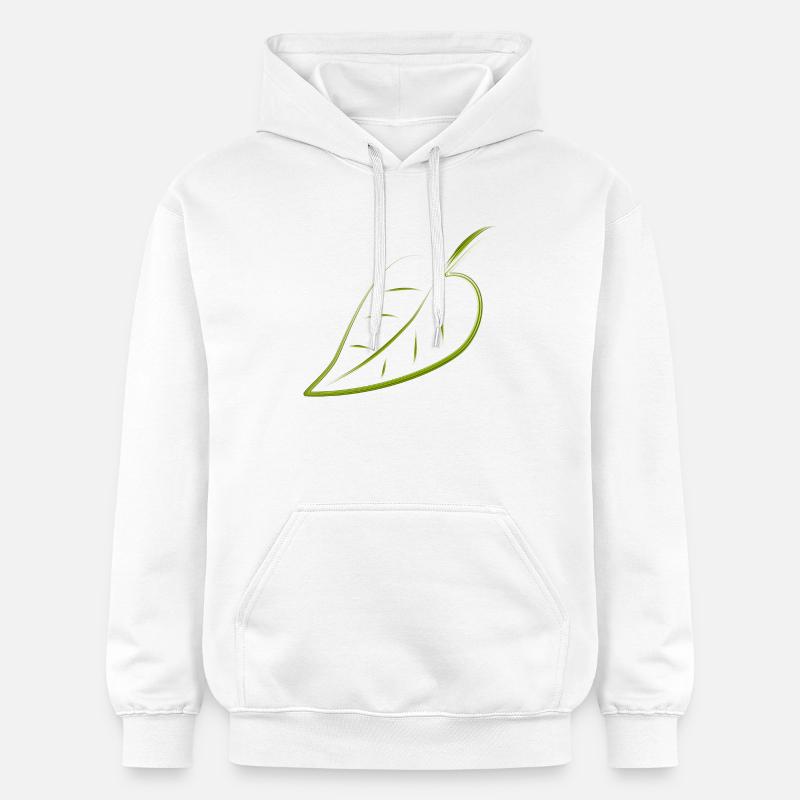 feuille - Sweat à capuche Softstyle® Gildan Unisexe - blanc