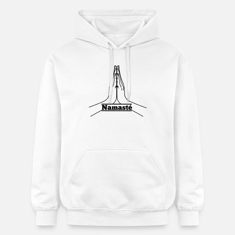 Namasté - Sweat à capuche Softstyle® Gildan Unisexe - blanc