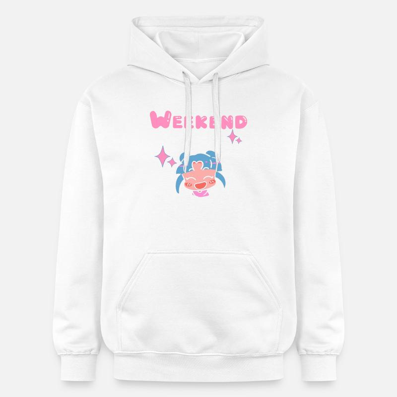 weekend - Sweat à capuche Softstyle® Gildan Unisexe - blanc