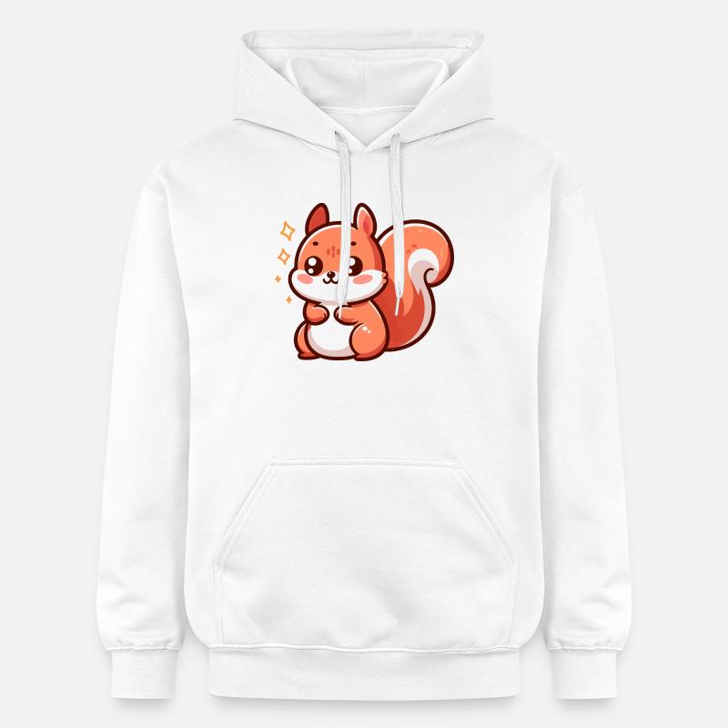 Mignon petit écureuil - Sweat à capuche Softstyle® Gildan Unisexe - blanc