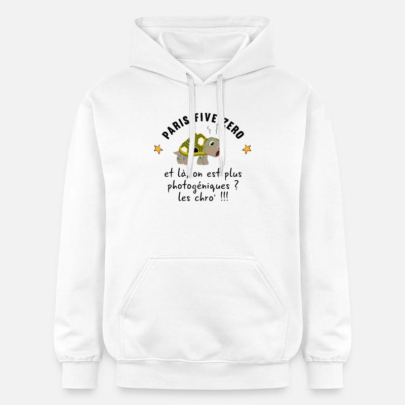 Paris_five_zero - Sweat à capuche Softstyle® Gildan Unisexe - blanc