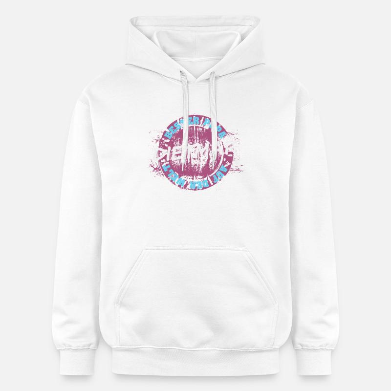 Cadeau pour Dietmar - Sweat à capuche Softstyle® Gildan Unisexe - blanc