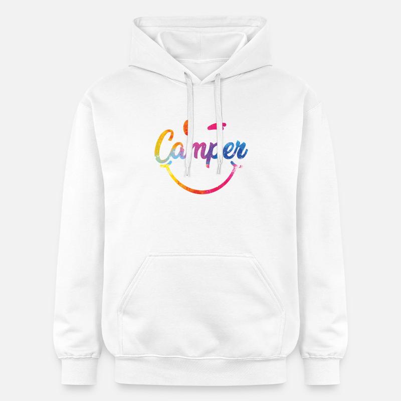 Camper_Smile_bunt - Sweat à capuche Softstyle® Gildan Unisexe - blanc