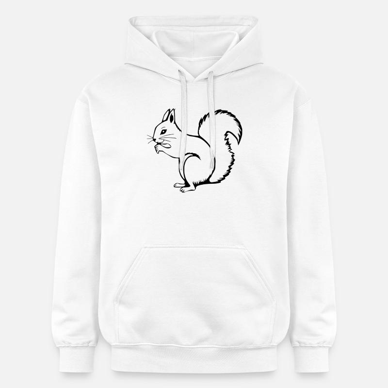 Écureuil - Sweat à capuche Softstyle® Gildan Unisexe - blanc