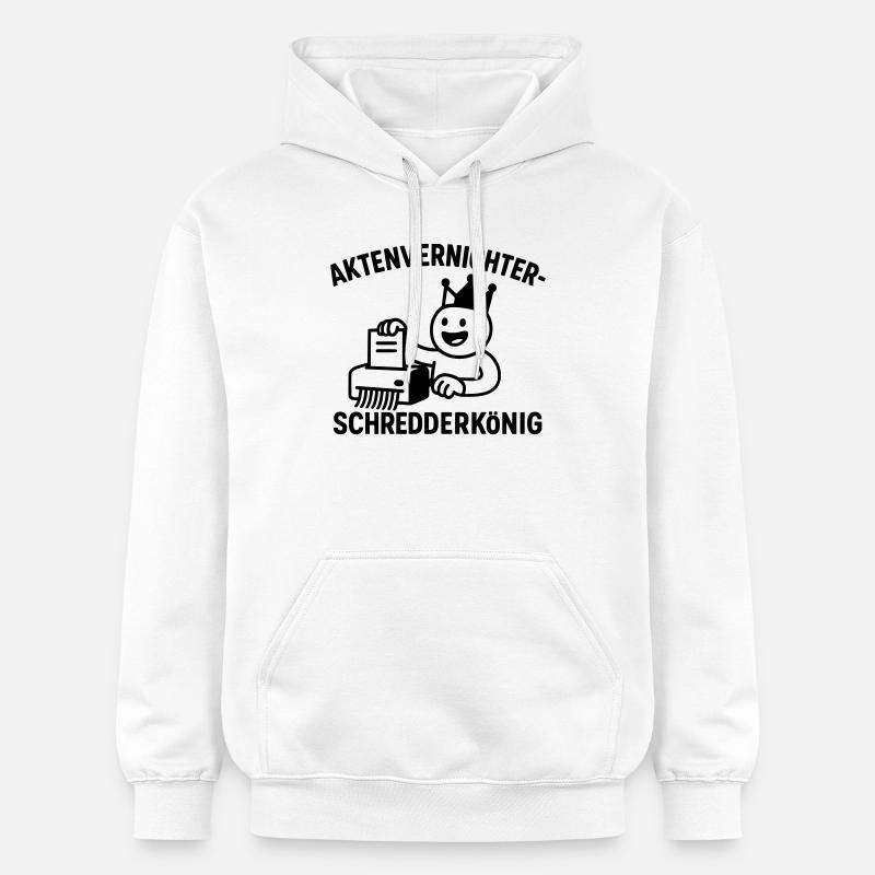 Destructeur de documents König - Sweat à capuche Softstyle® Gildan Unisexe - blanc