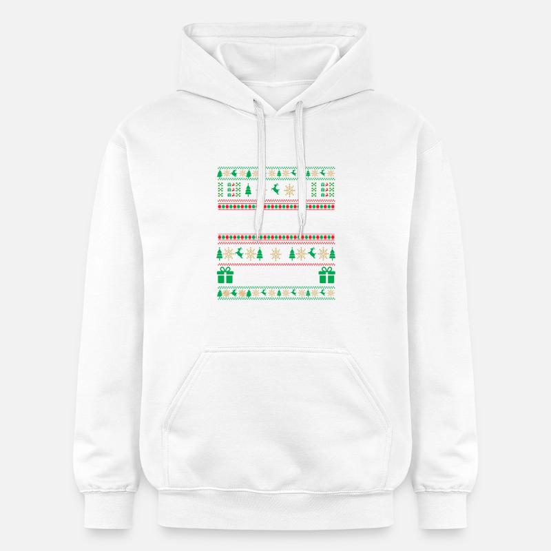 Pull de Noël Neckargemünd - Sweat à capuche Softstyle® Gildan Unisexe - blanc