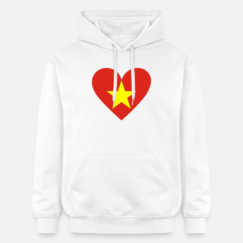 Vietnam Heart - Sweat à capuche Softstyle® Gildan Unisexe - blanc
