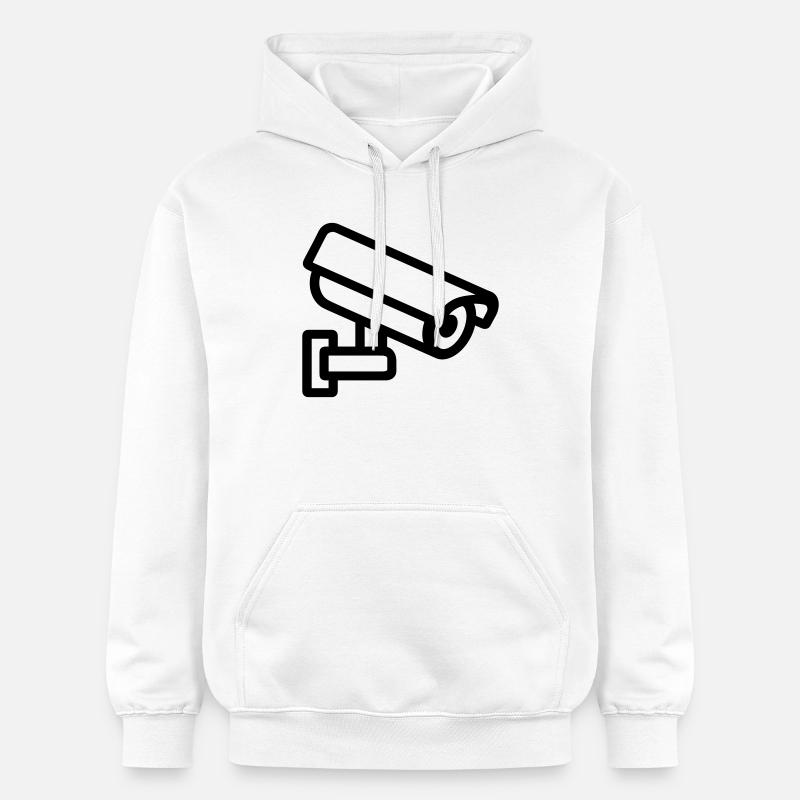 caméra - Sweat à capuche Softstyle® Gildan Unisexe - blanc