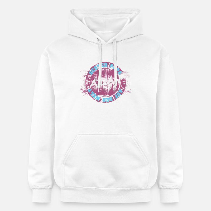 Timbre Aidan Best Dad - Sweat à capuche Softstyle® Gildan Unisexe - blanc