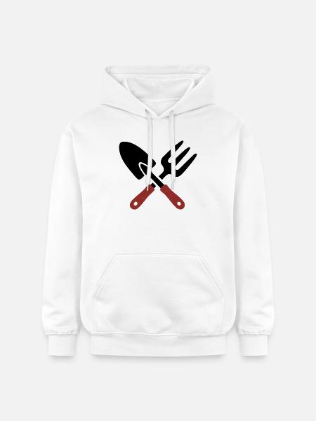 Garden Tool Shovel Icon - Gildan Unisex Softstyle® Midweight Hoodie - white